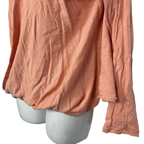 OUT FROM UNDER URBAN OUTFITTERS Pink Blouson Knit V-Neck Long Sleeve Top Shirt L - Picture 7 of 16